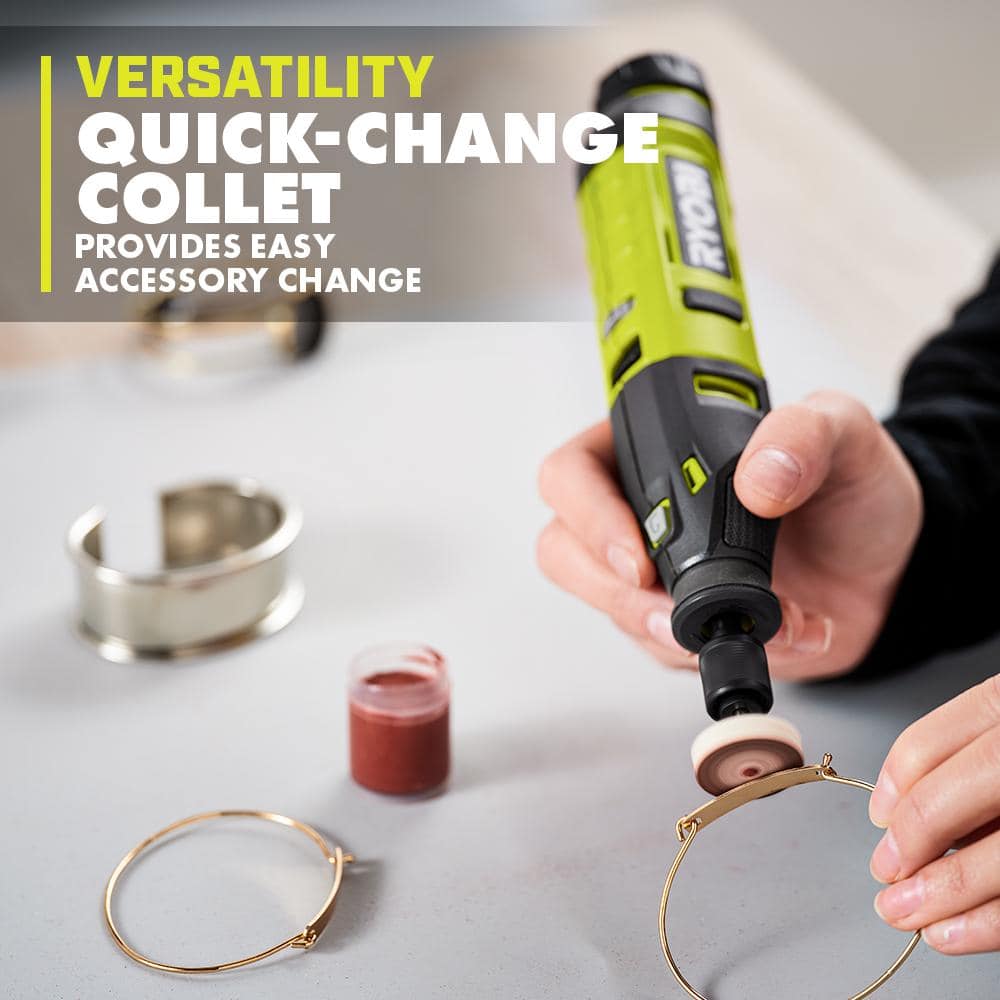 RYOBI USB Lithium Rotary Tool Kit with USB Lithium 2.0 Ah Lithium Rechargeable Battery