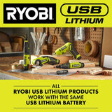 RYOBI USB Lithium Rotary Tool Kit with USB Lithium 2.0 Ah Lithium Rechargeable Battery