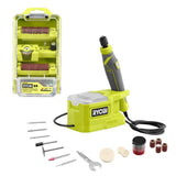 RYOBI ONE+ 18V Cordless Precision Craft Rotary Tool Kit with 1.5 Ah Battery, Charger, and Rotary Tool 29-Piece Kit