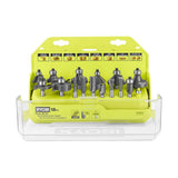 RYOBI 24-Piece Router Bit Set with 15-Piece Shank Carbide Router Bit Set