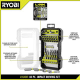 RYOBI Impact Rated Driving Set (40-Piece)