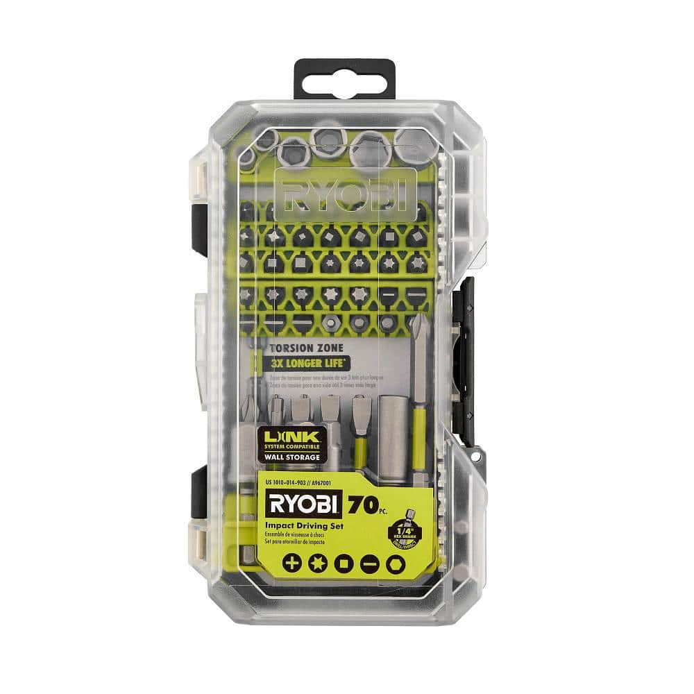RYOBI Impact Rated Driving Set (70-Piece)