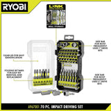 RYOBI Impact Rated Driving Set (70-Piece)