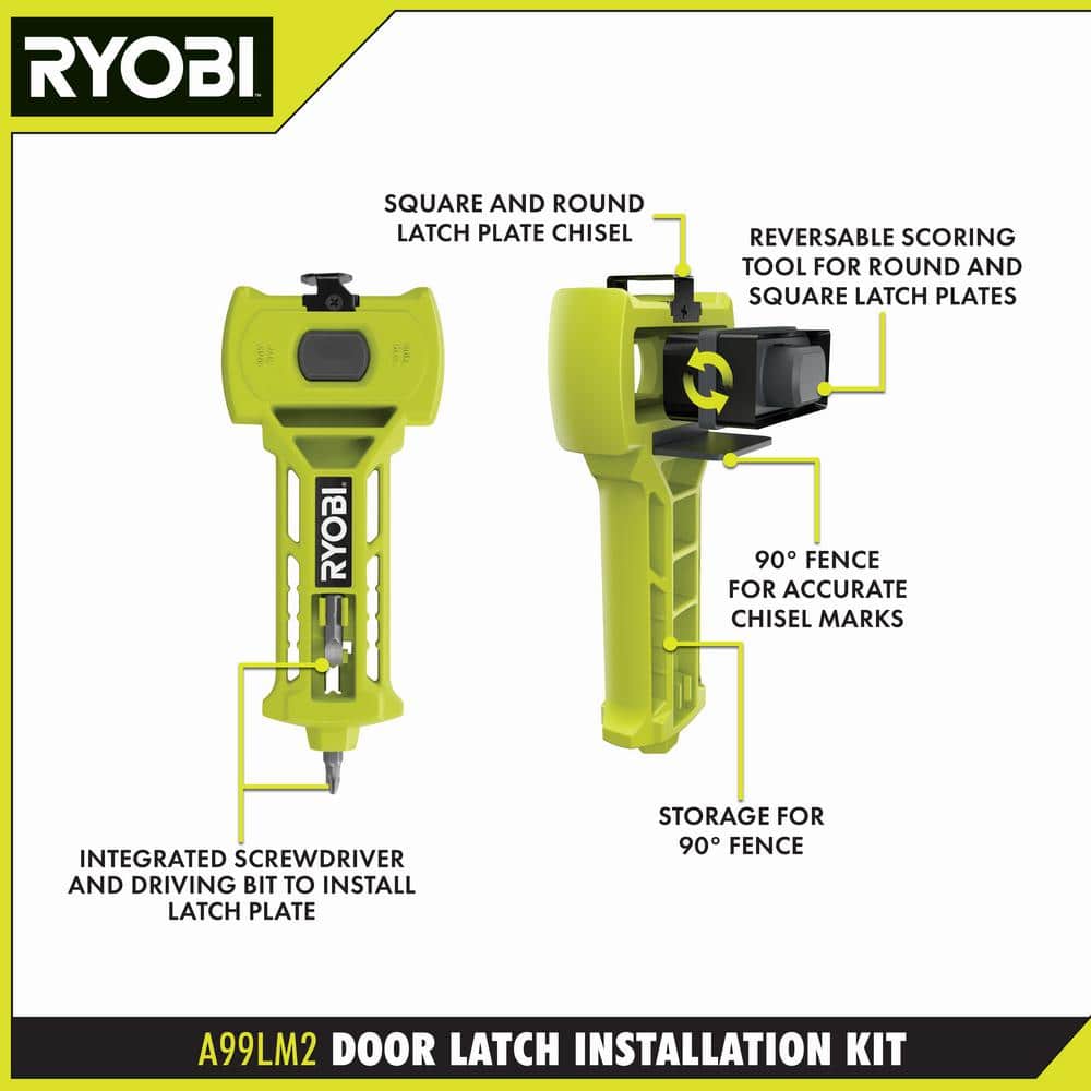 RYOBI Door Latch Installation Kit (A99LM2)