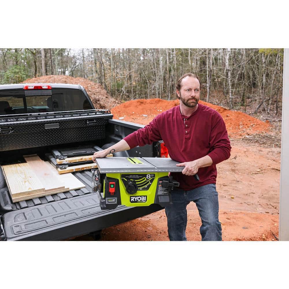 RYOBI ONE+ HP 18V Brushless Cordless 8-1/4 in. Compact Portable Jobsite Table Saw (Tool Only)