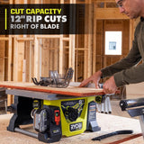 RYOBI ONE+ HP 18V Brushless Cordless 8-1/4 in. Compact Portable Jobsite Table Saw (Tool Only)