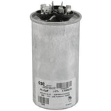 York S1-02425893700 capacitor - front view (Voltage: 370V; MFD: 40/5)