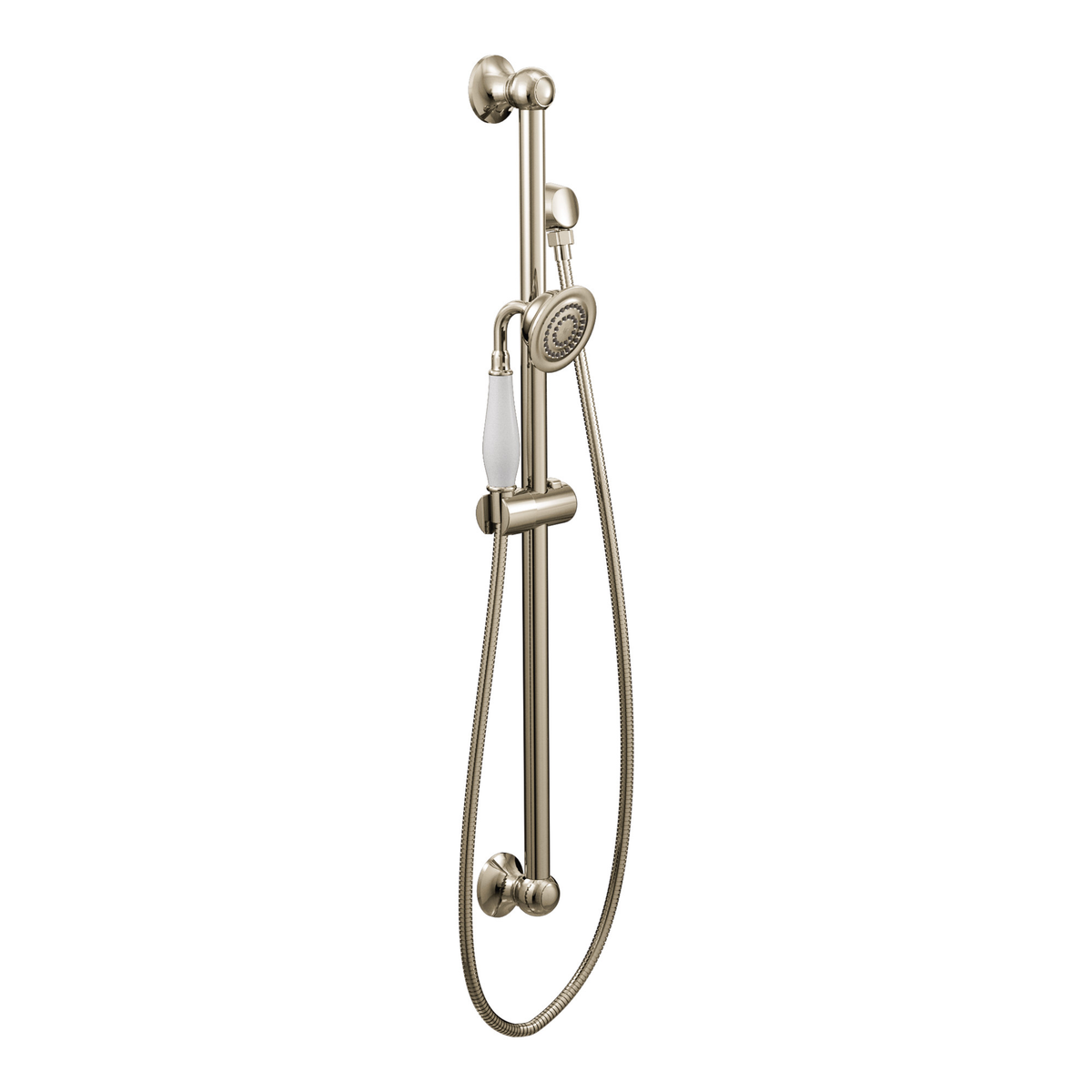 Moen Weymouth Handheld Shower with Slide Bar, 1.75 GPM, Nickel Finish
