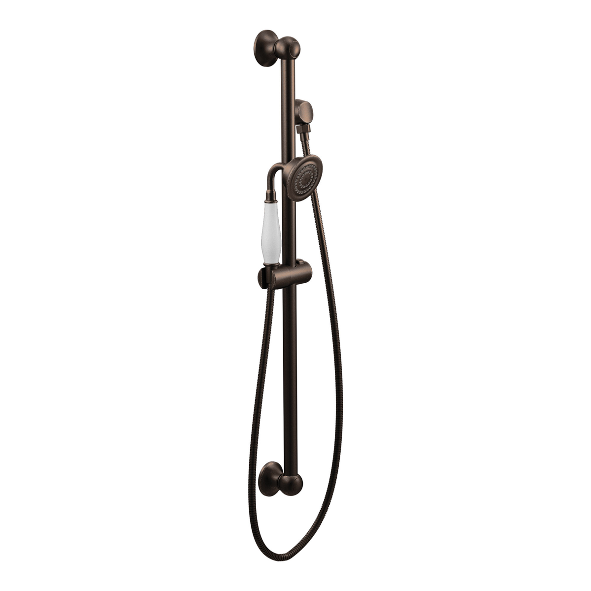 Moen Weymouth Handheld Shower with Slide Bar, 1.75 GPM, Nickel Finish