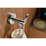 ANZZI Caster Series Double Robe Hook in Polished Chrome