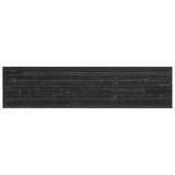 Charlotte Charcoal Black 3x10 Textured Matte Ceramic Subway Tile - Lux Tile