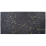 Whitney Ardesia Charcoal Black and Gold Line 24x48 Matte Porcelain Wall Tile