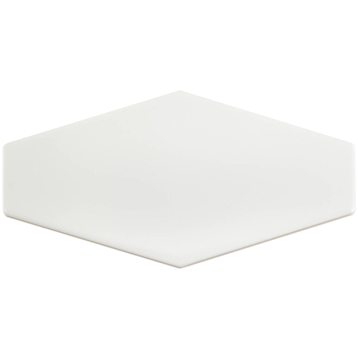 Manchester Bianco White 4x8 Hexagon Glazed Ceramic Wall Tile