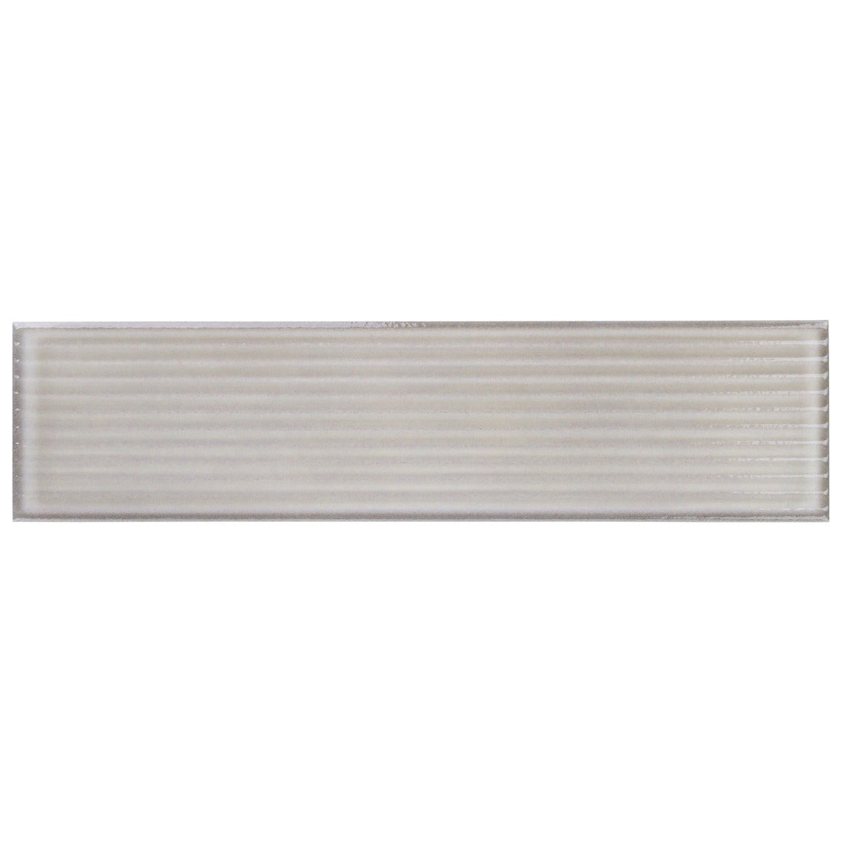 Stacy Garcia ArtBlock Fluted Grigio 4x16 Glossy Porcelain Tile