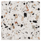 Lux Tile Chips Macro Bianco White 8x8 Matte Porcelain Tile