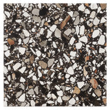 Lux Tile Chips Macro Nero Black 8x8 Matte Porcelain Tile