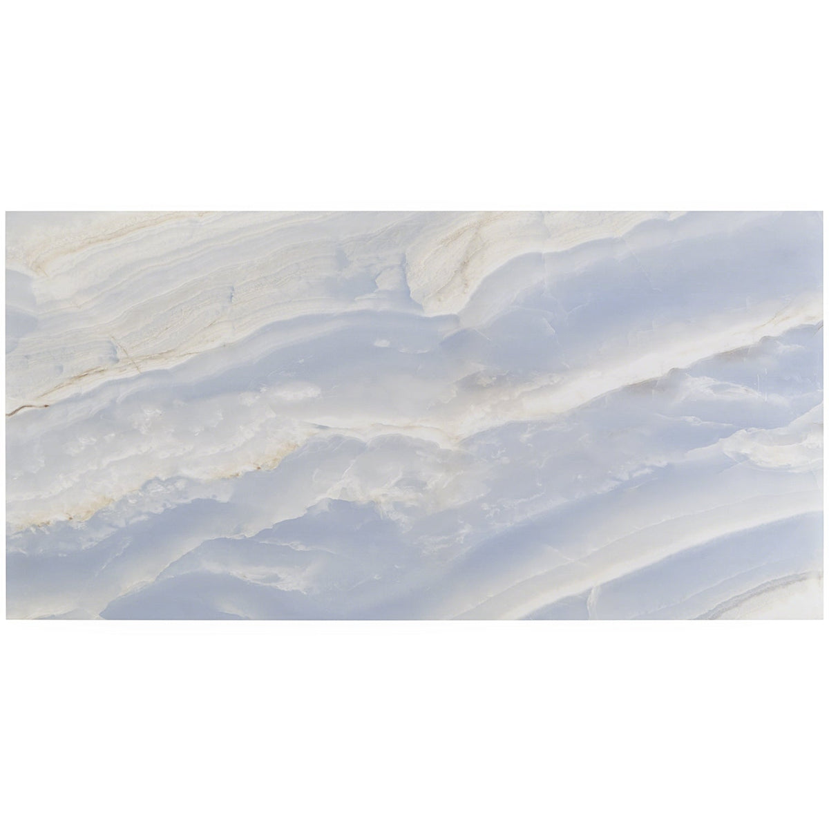 Tilebar Lumina Onyx Blue 24x48 Polished Porcelain Tile