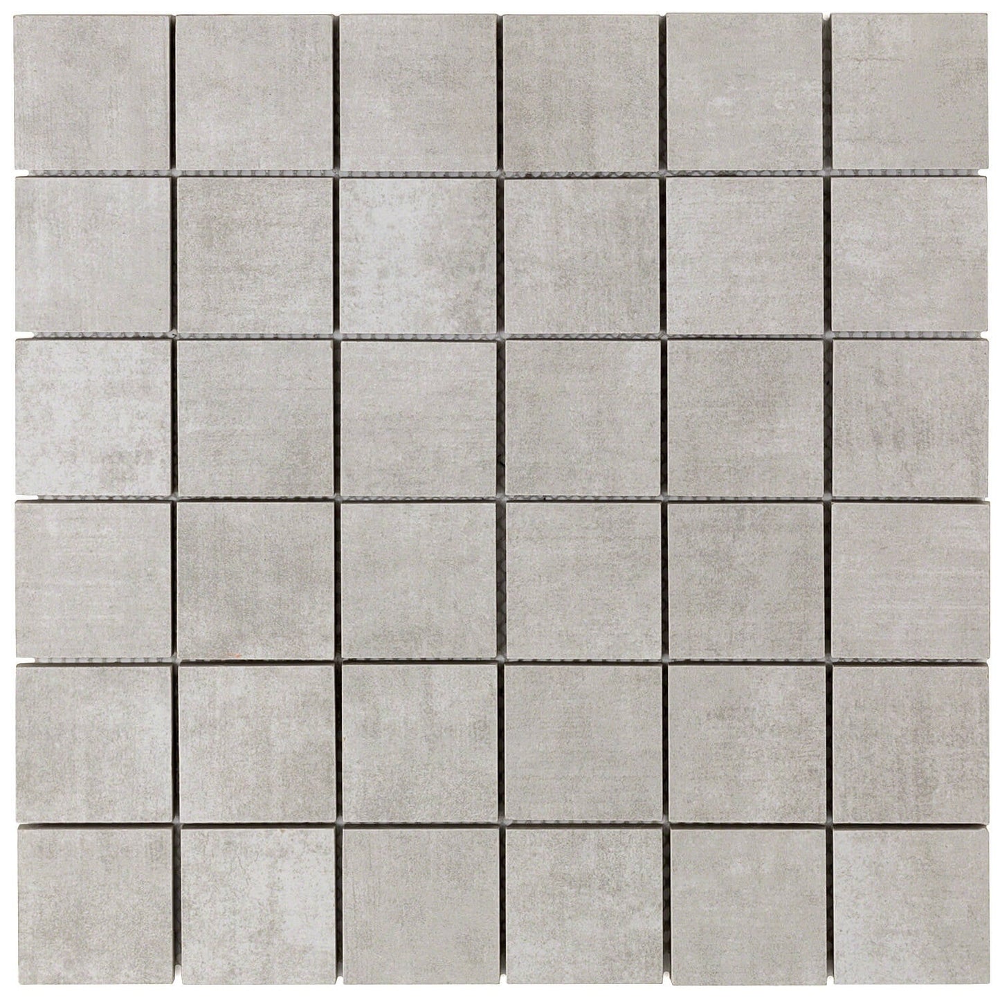Lux Tile Cement Silver Matte Porcelain Mosaic Tile 2x2