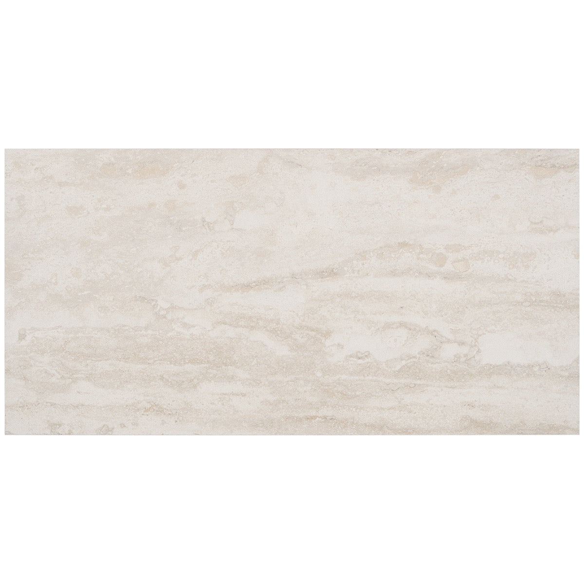 Basic Travertine Beige & Cream 12x24 Matte Porcelain Tile - Lux Tile