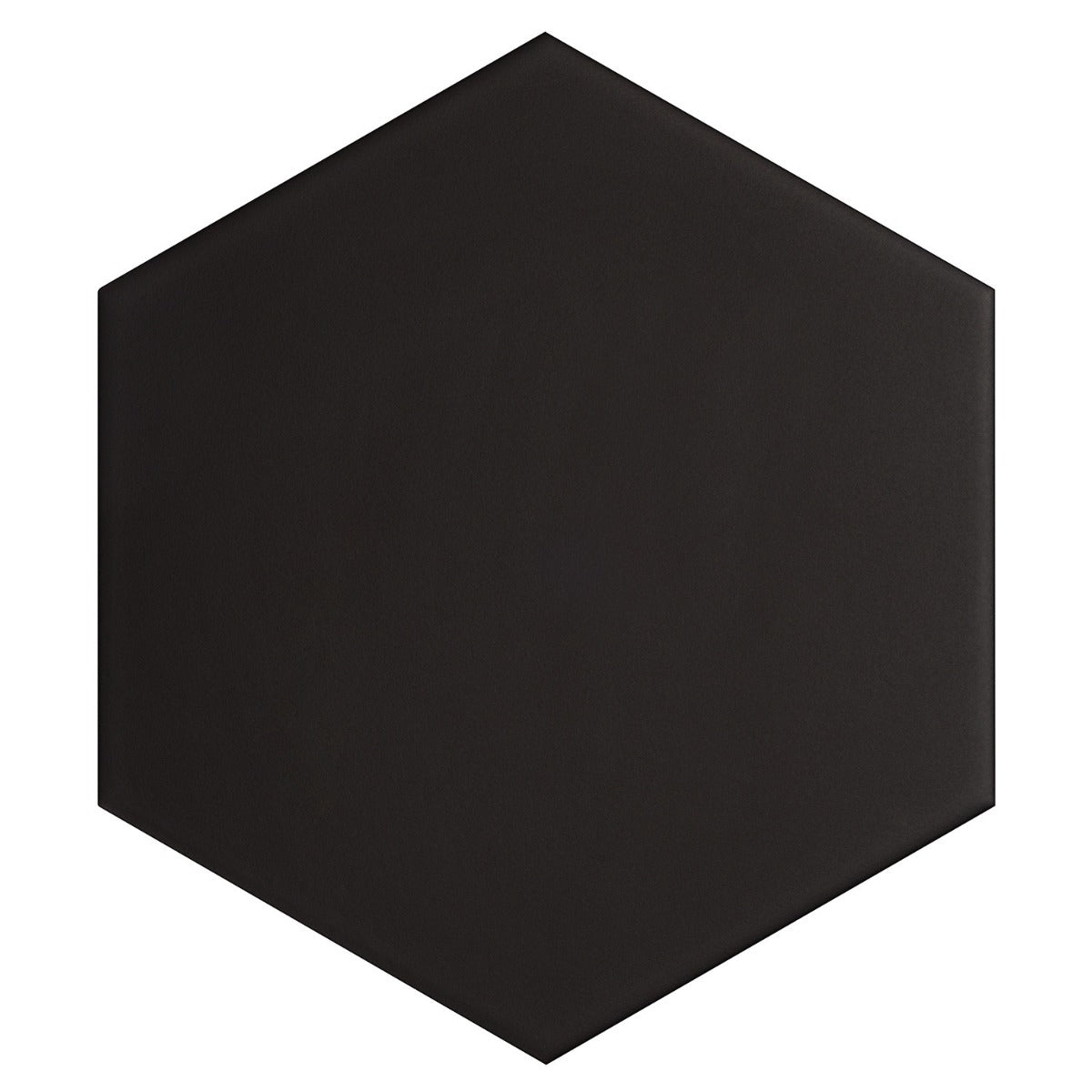 SymetroHex Black Matte Porcelain Tile - 10" Hexagon