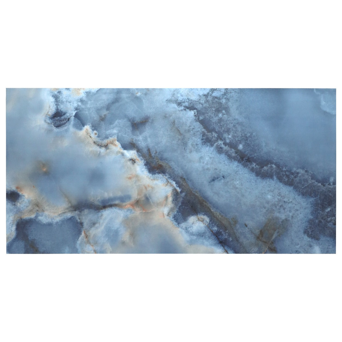 Jewel Onyx Blue 24x48 Polished Porcelain Tile by Lux Tile