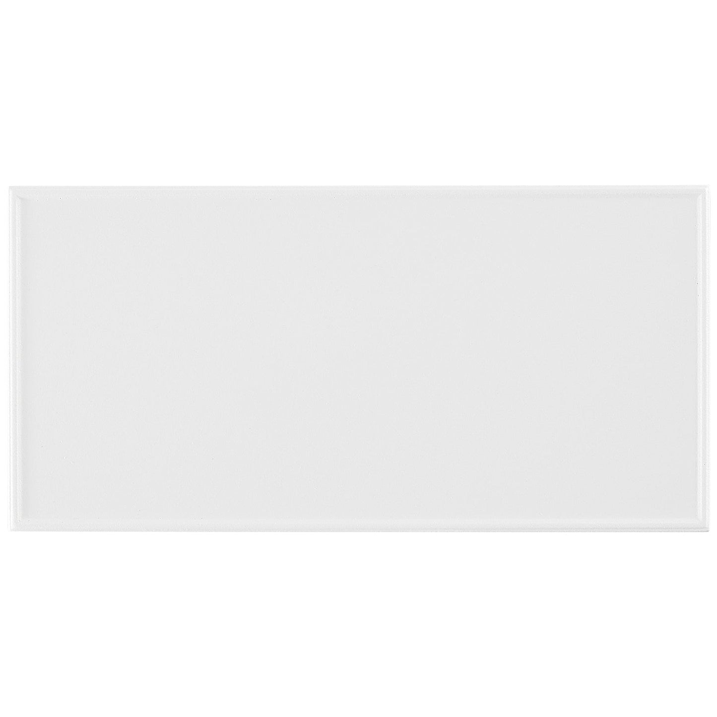 Stacy Garcia Maddox Frame White 4x8 Matte Ceramic Subway Tile
