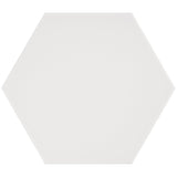HexArt Blanco White Matte Porcelain Tile - 8" Hexagon