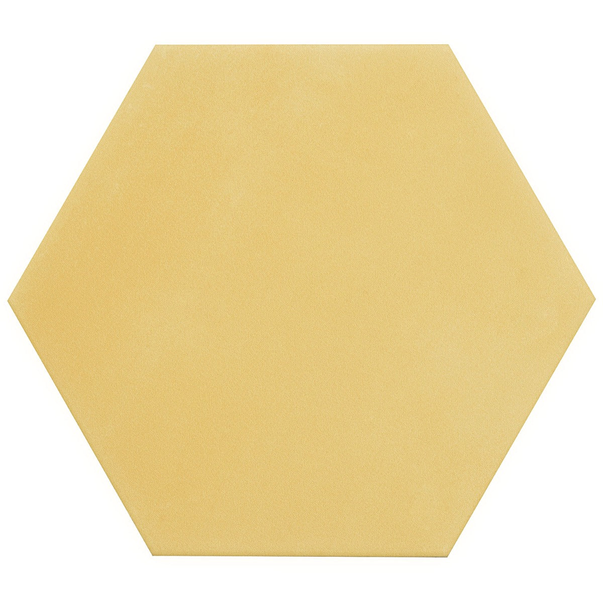 HexArt Yellow 8" Hexagon Matte Porcelain Tile by Lux Tile