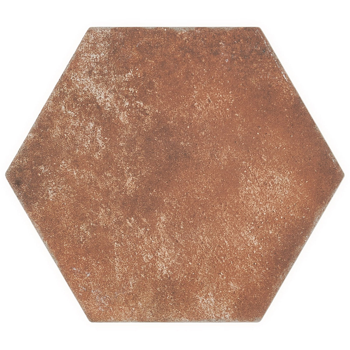 Lux Tile Terra Pompeii Marron 8" Hexagon Matte Porcelain Tile