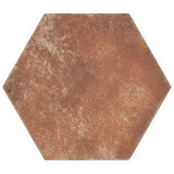 Lux Tile Terra Pompeii Marron 8" Hexagon Matte Porcelain Tile