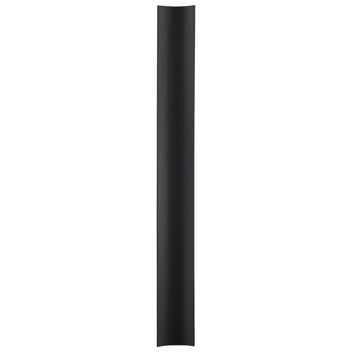 Roller Black Fluted Column 4x36 Matte Ceramic Tile - Handmade in Italy