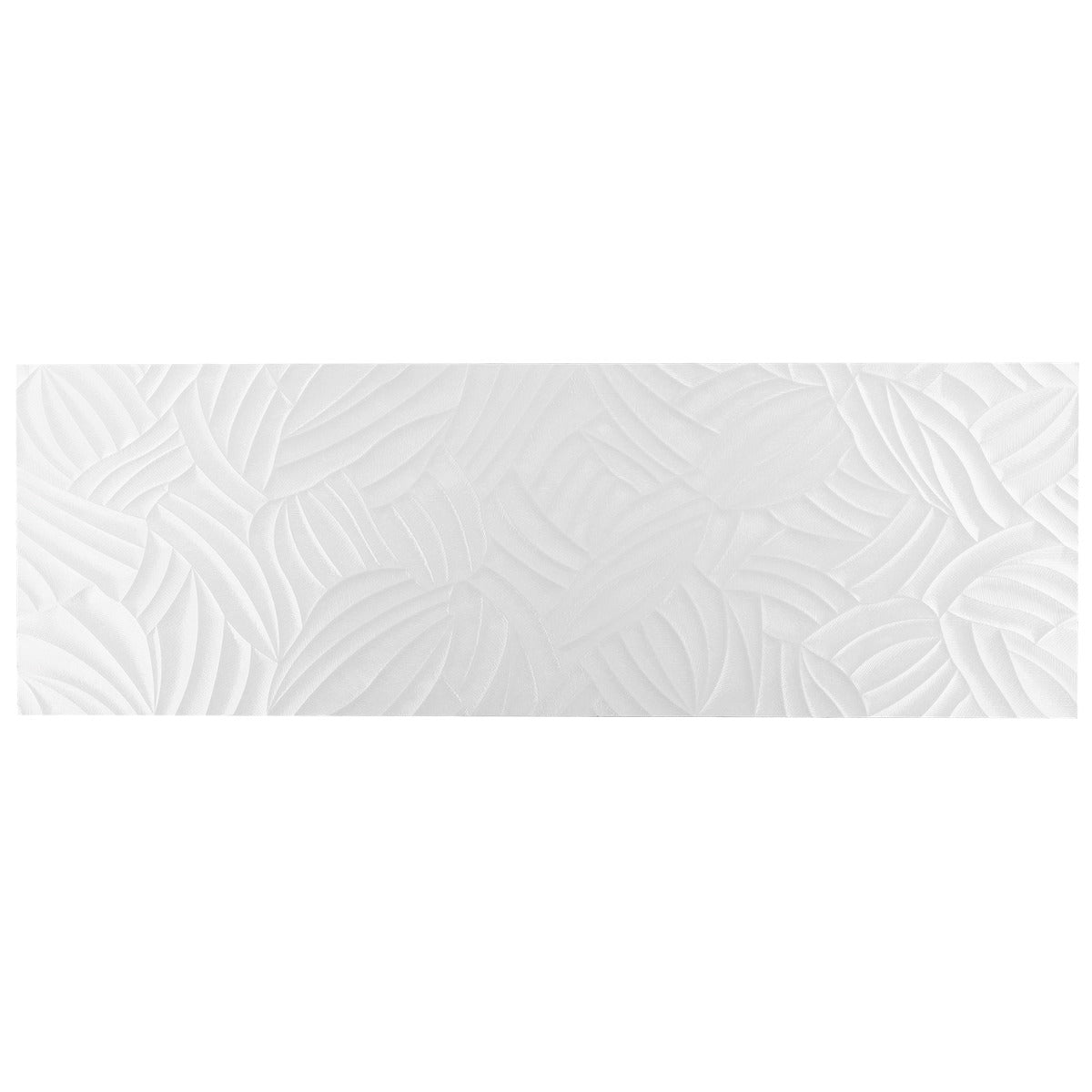 Lux Tile Wonderland Garden White 12x36 Polished Ceramic Wall Tile