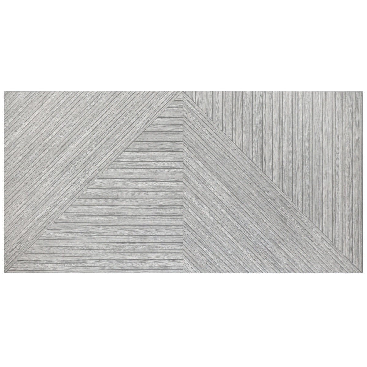 Tilebar Enso Gray 24x48 Ribbed Matte Fluted Porcelain Tile