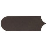 Parry Charcoal 3x8 Fishscale Glossy Ceramic Wall Tile by Lux Tile