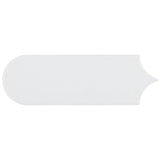 Parry White 3x8 Fishscale Matte Ceramic Wall Tile by Lux Tile