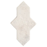 Greta Cruz Seashell White 5x8 Glossy Textured Porcelain Tile