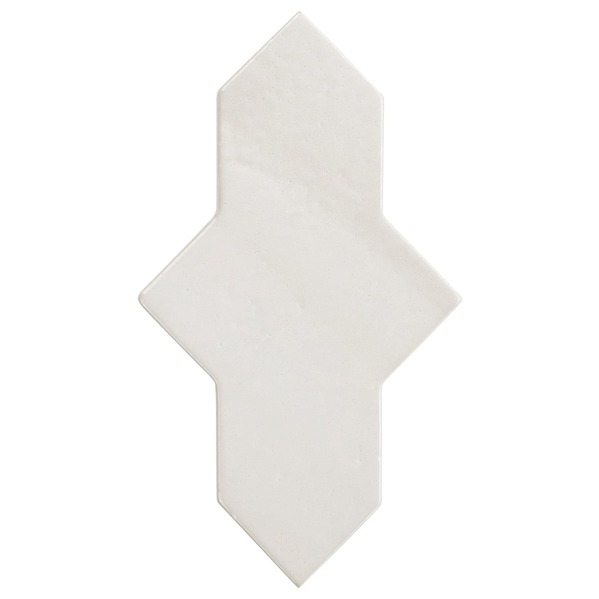 Lux Tile Parma Cruz White 5x8 Polished Porcelain Tile