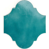 Cavallo Fiji Blue 8x10 Arabesque Glossy Porcelain Tile - Lux Tile