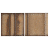 Kinro Golden Brown 6x6 3D Matte Porcelain Tile by Lux Tile