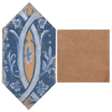 Morocco Medina Multicolor 4x8 Picket and Terracotta 4x4 Square Matte Porcelain Tile
