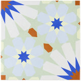 Bond Tile Uffizi Multicolored Encaustic 9x9 Glazed Porcelain Tile