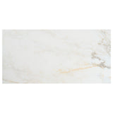 Lux Tile Calacatta Macchia White Gold 12x24 Marble Look Matte Porcelain Tile