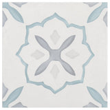 Lapaz Stella Blue 9x9 Matte Porcelain Tile - Mediterranean Encaustic Look