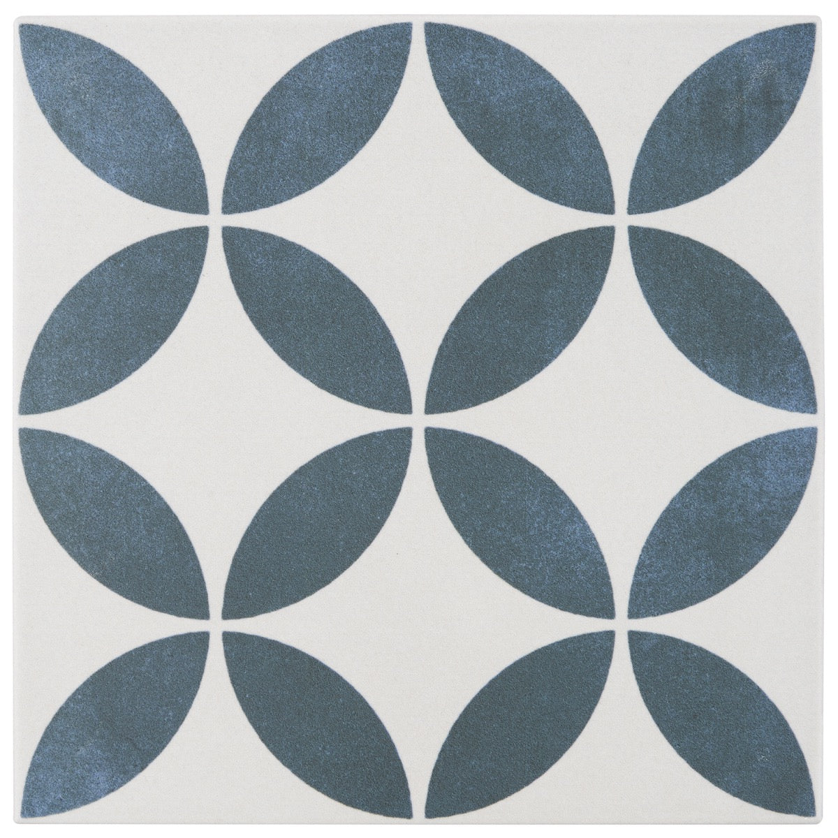 Lapaz Petals Blue 9x9 Matte Porcelain Tile - Lux Tile