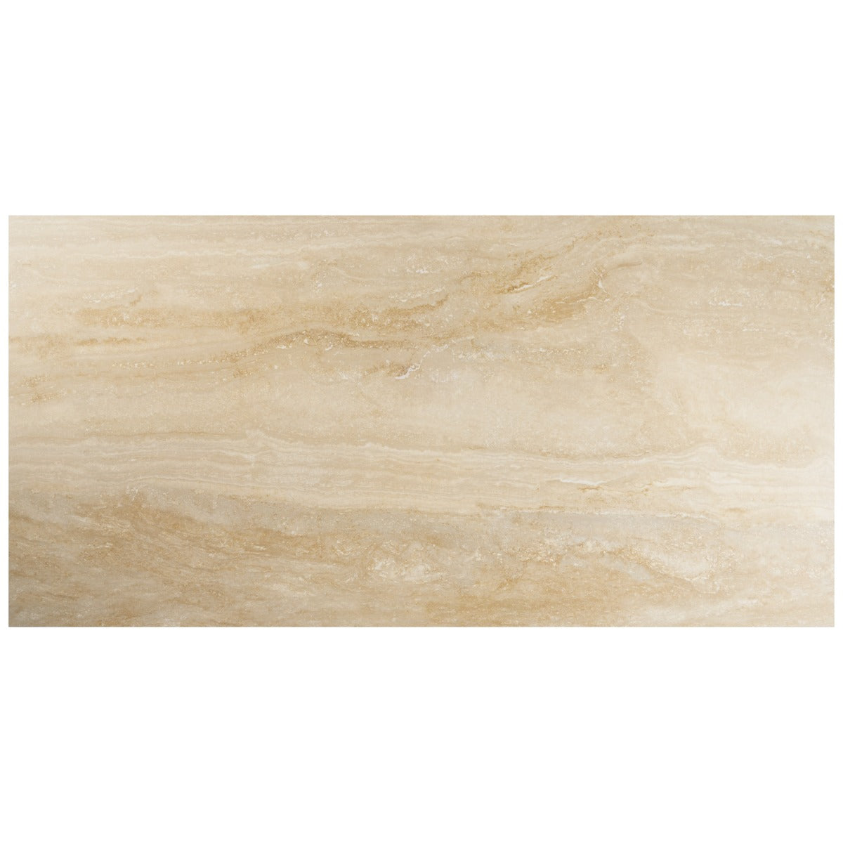 Lumar Travertino Crema Beige 24x48 Matte Porcelain Tile - Lux Tile