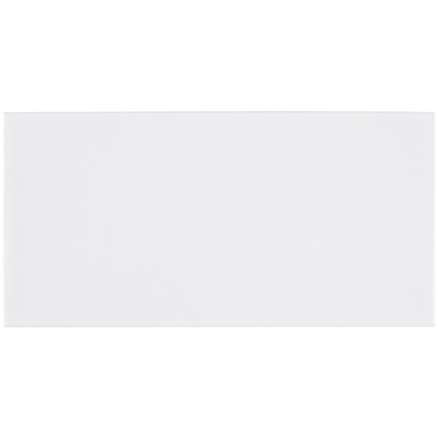 Bellami Bianco White 5x10 Glossy Ceramic Subway Tile - Lux Tile