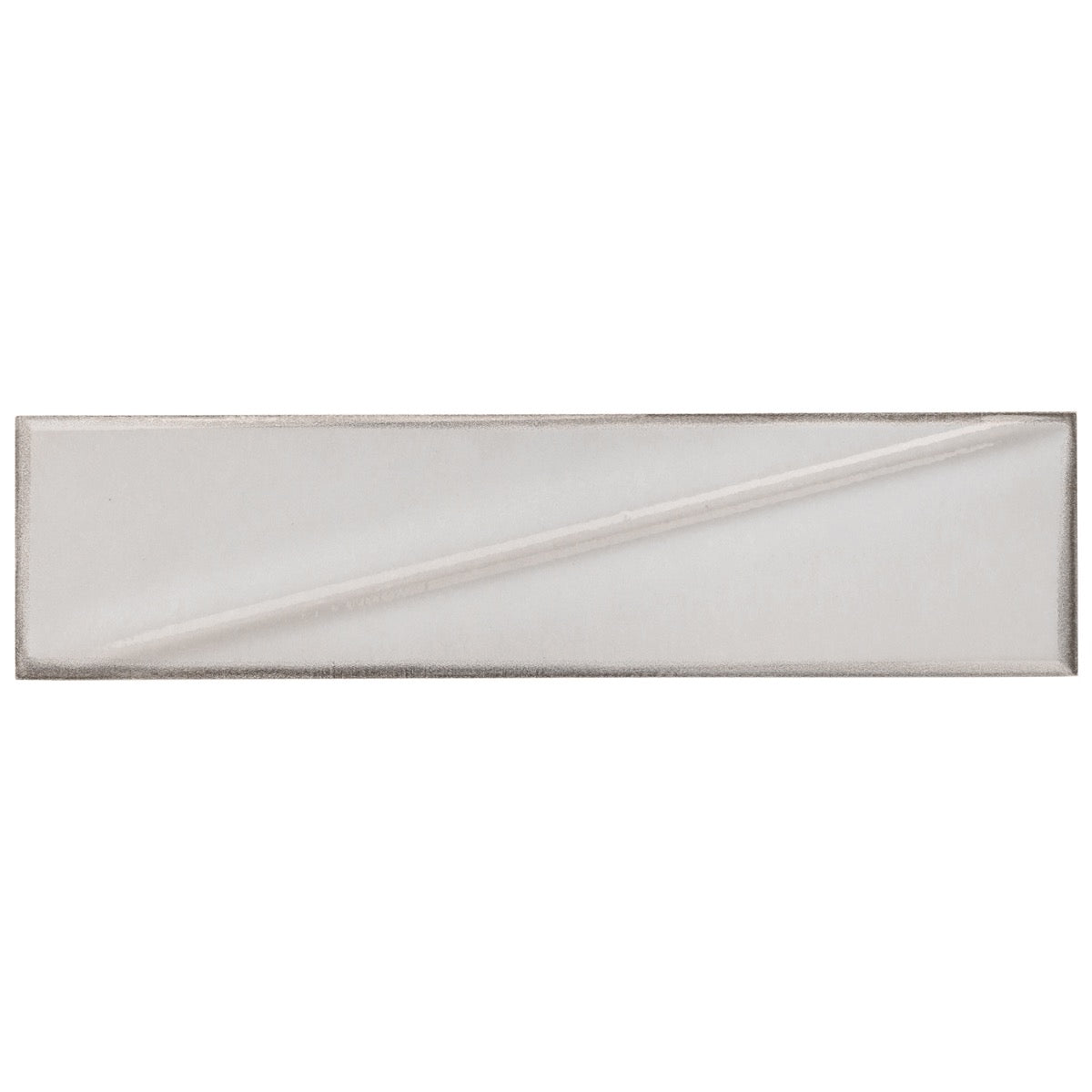Axelle Ice White 3x12 3D Glossy Ceramic Subway Tile - Lux Tile