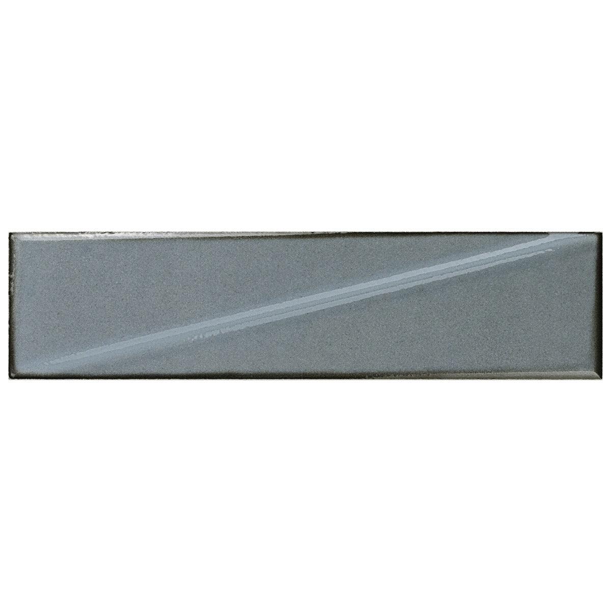 Axelle Misty Gray 3D Glossy Ceramic Subway Tile - 3x12