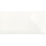 Vector Hueso White 4x8 Polished Ceramic Subway Tile - Lux Tile