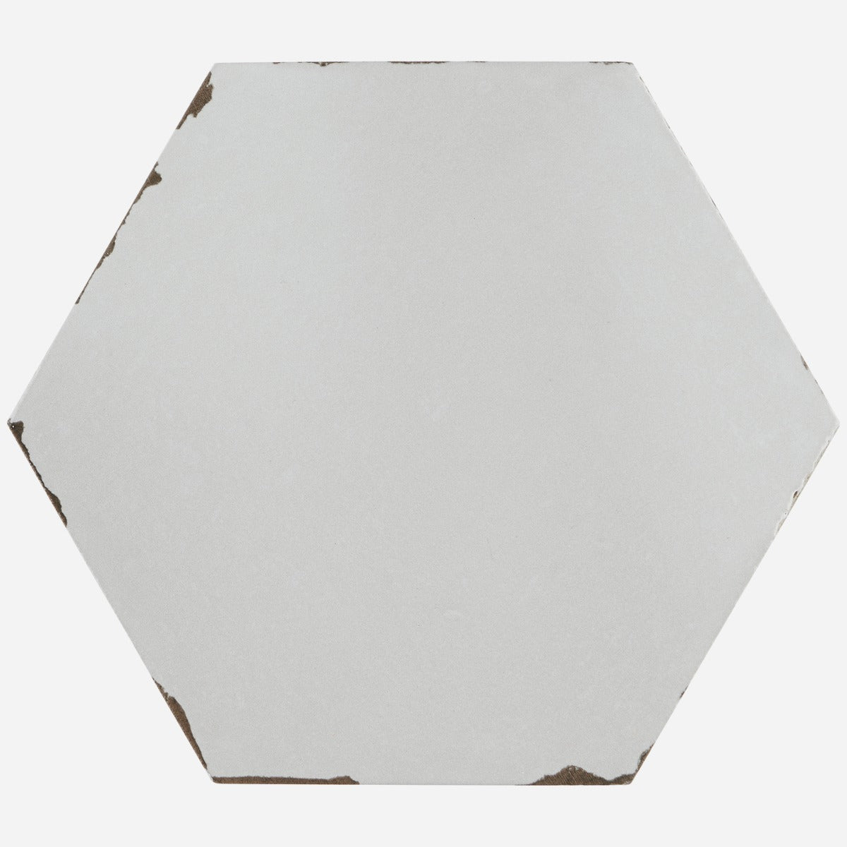 Lux Tile Sasha Hex Gray Matte Porcelain Tile 6"